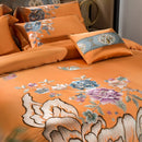 GobekUsa 200S Embroidery Egyptian Cotton Bedding Set - Queen King Linens