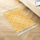 GobekUsa Handmade Nordic 3D Tassel Floor Mat - Yellow 60*90cm