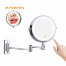 GobekUsa LED Light Makeup Mirror 10X Magnification Double Side Touch Dimming