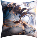 GobekUsa Blue Floral Cushion Cover 45x45cm for Modern Home Decor & Office Sofa