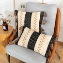 GobekUsa Bohemian Cotton Embroidery Cushion Cover with Tassel for Home Decoration