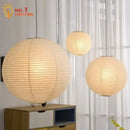 GobekUsa Japanese Wabi Sabi Pendant Light LED E27 Noguchi Akari Rice Paper Ceiling Hanging