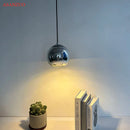 GobekUsa Glass Pendant Lights 15cm/20cm Round Ball Hanging Lamp in Golden/Copper/Silver Plating