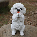GobekUsa Dog Sculpture for Home Decor - Lifelike Resin Pup Figurine Craft