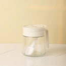 GobekUsa Glass Seasoning Jar with Spoon, Flip-Top Salt Shaker Kitchen Set