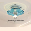 GobekUsa Wood Copper LED Ceiling Light Amber Glass Plafond Lamp