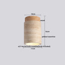 GobekUsa LED Travertine Wood Ceiling Light Fixture - Modern Nordic Restaurant Balcony Lamp