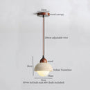GobekUsa Glass Ball LED Pendant Light Yellow for Home Decor Dining Living Room