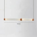 GobekUsa Luna Glass Tube Chandelier for Kitchen Dining Staircase LED Pendant Lamp