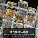 GobekUsa Crystal Light Chandelier: Luxury European Livingroom Lamp 2024 Collection