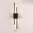 GobekUsa Gold Tube Wall Sconce Iron Acrylic Modern Bedroom Living Room Lamps