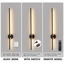 GobekUsa 360° Rotation LED Wall Lights for Sofa Background, Black Wall Sconce Fixtures