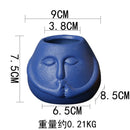 GobekUsa Ceramic Abstract Human Face Flowerpot Succulent Orchid Plant Vase Pot