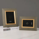 GobekUsa Leather Metal Picture Frame: Luxury Office Study Bedroom Decor & Gift