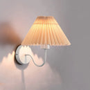 GobekUsa Cloth Lampshade LED Wall Lamp for Bedroom & Living Room Decor