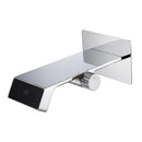 GobekUsa LED Basin Faucet Wall Mounted Hot Cold Mixer Bathroom Brass Vanity