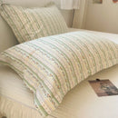 GobekUsa Korean Floral Cotton Pillowcase 40x60cm, 48x74cm, 50x80cm, Home Cushion Cover