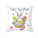 GobekUsa Easter Egg Bunny Flower Birds Sofa Pillow Cover