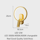 GobekUsa Brass Copper LED Reading Wall LampLuxury Living Room Background Wall Spotlight