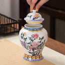 GobekUsa Blue & White Porcelain Tea Pot Sealed Storage Container