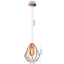GobekUsa Industrial Retro Loft LED Pendant Light for Home Living Room Kitchen