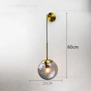 GobekUsa Glass Ball Wall Lamp: Nordic Modern LED Lighting for Living Room, Bedroom, and Corridor