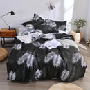 GobekUsa Geometric Floral Bedding Set with Quilt Cover, Duvet Cover, Sheet, and Pillows
