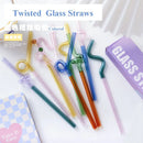 GobekUsa Glass Flower Handle Stir Bar for Coffee Cocktails Mixology and Home Parties