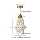 GobekUsa Ceramic LED Pendant Light for Kitchen Dining Living Room