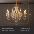 GobekUsa Crystal LED Chandelier Pendant Lights for Villa Stairs and Hotel Decor