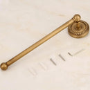 GobekUsa Brass Wall-Mounted Round Towel Ring: Solid Antique Brass Bathroom Towel Holder