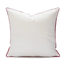 GobekUsa Christmas Cartoon Candy Cushion Cover - Nordic Red Festival Patchwork Embroidered Design