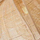 GobekUsa Handmade Rattan Petal Pendant Light with Chinese Style Design for Living & Dining Rooms