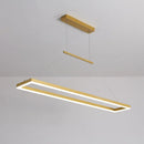 GobekUsa Aluminum LED Ceiling Chandelier - Modern Design for Kitchen Island, Dining Table, Office, Bar