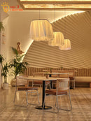 GobekUsa French Design LED E27 Fabric Pendant Lights for Atmosphere Decor in Hotels, Restaurants, and Bars