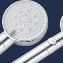GobekUsa 5-Function Shower Head with Stop Button, 10cm Panel, Silicone Gel Holes