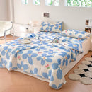GobekUsa Cool Summer Blanket Set with Latex Bed Mat - Lightweight Breathable Comforter Bedding