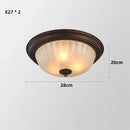 GobekUsa Black Bronze Ceiling Light with Frosted Glass Shade for Bedroom and Kitchen