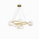 GobekUsa Black Magic Bean Ceiling Chandelier with Golden Lamp Body Glass Pendant Light