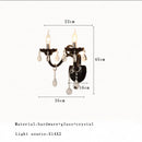GobekUsa Glass Branch Ceiling Chandeliers LED Living Room Dining Bedroom Lamps