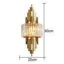 GobekUsa Crystal Wall Sconce Light: Nordic Luxury for Living Room, Corridor, Hall