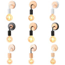 GobekUsa Industrial LED Wall Light Retro Loft Lamps E27 Iron Lampshade Sconce