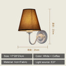 GobekUsa Cloth LED Wall Lamp, Modern Bedroom Bedside Sconce Light Luminaire