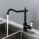 GobekUsa Gold Black Brass Bathroom Kitchen Faucet - Sink Mixer for Hot Cold Water