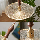 GobekUsa Cullet Glass LED Pendant Lamp with Walnut Copper Design for Living and Dining Room