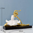 GobekUsa Ballet Dancer Resin Sculpture Desk Decoration Figure - Room Aesthetic Décor