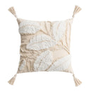 GobekUsa Ivory Tufted Cushion Cover for Home Decor, Living Room, Sofa, Bedroom