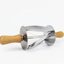 GobekUsa Croissant Dough Cutter: Stainless Steel Handle, Pastry Wheel Knife for Baking