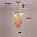 GobekUsa LED Aluminum Ceiling Chandelier Lighting Hanging Lamps for Foyer