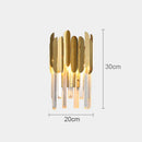 GobekUsa Gold Crystal LED Wall Lamp for Elegant Home Lighting